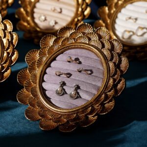 Vintage Gold Floral Jewelry Display Frame Holder