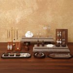 Gold Metal T Bar Earring Display Stand 1