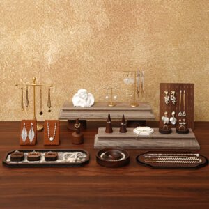 Gold Metal T Bar Earring Display Stand