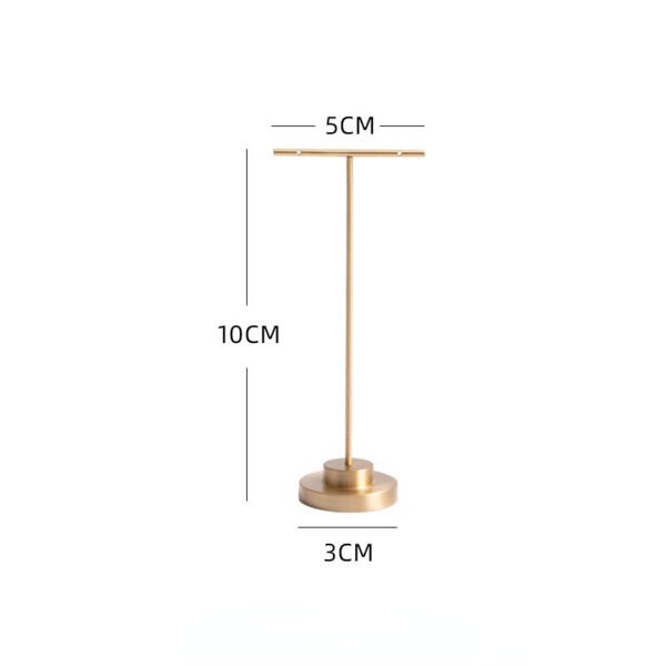 Gold Metal T Bar Earring Stand