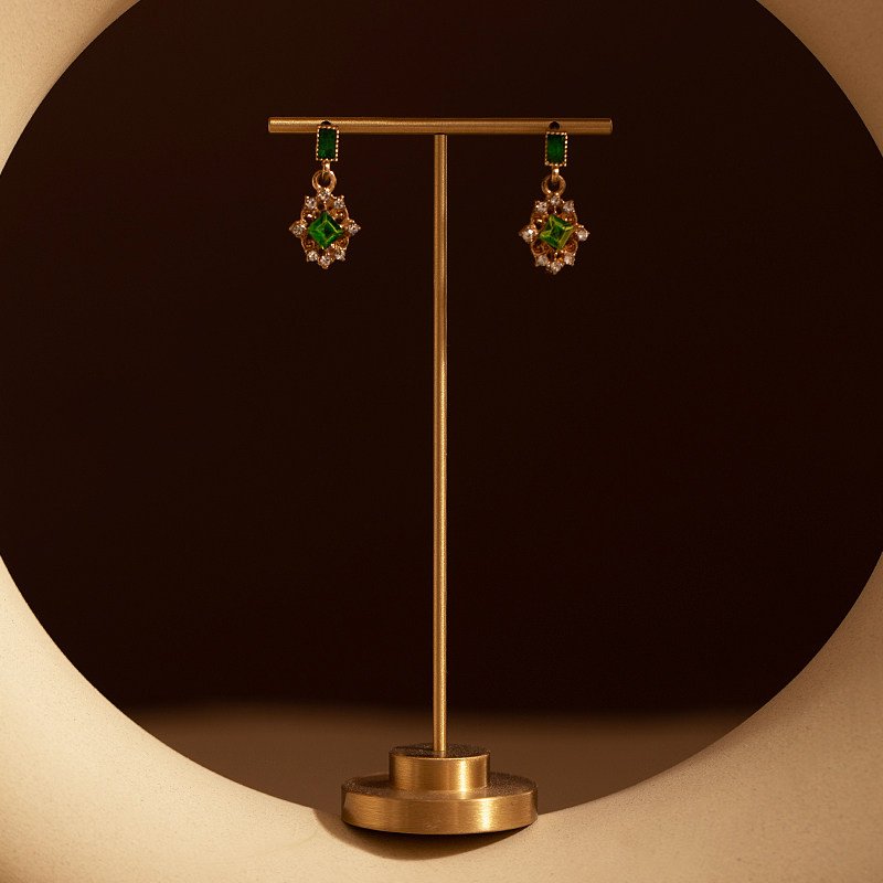 Gold Metal T Bar Earring Stand
