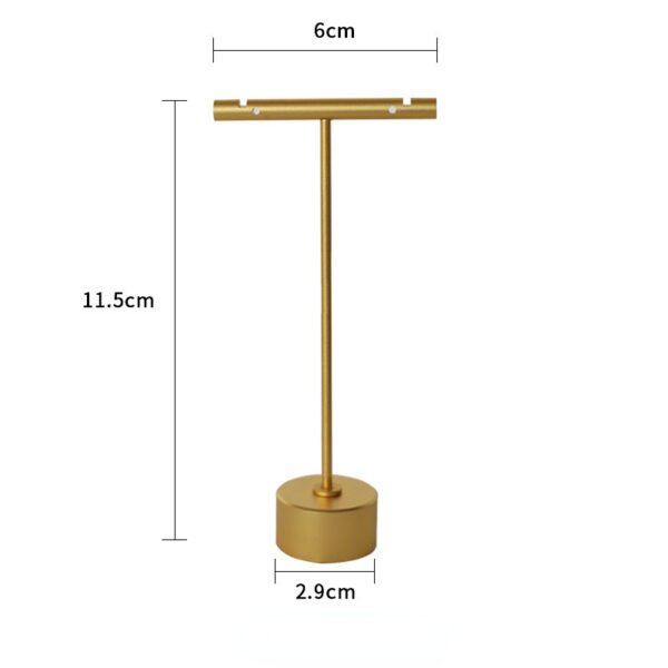 Gold T Bar Earring Display Stand