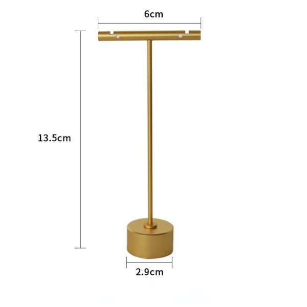 Gold T Bar Earring Display Stand