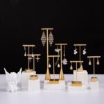 Gold T bar Earring Display Stand 1