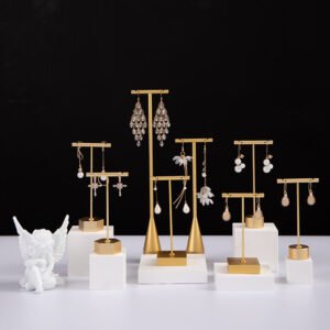 Gold T Bar Earring Display Stand