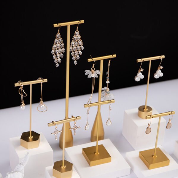 Gold T bar Earring Display Stand 3