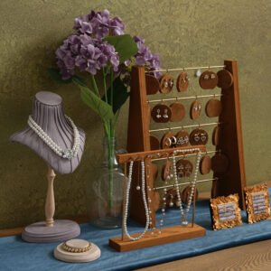 Elegant Suede Customize Jewelry Bust Display Stand Necklace Display Prop Wholesale