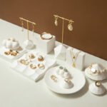 T Bar Earring Display Stand with Plaster Base 2