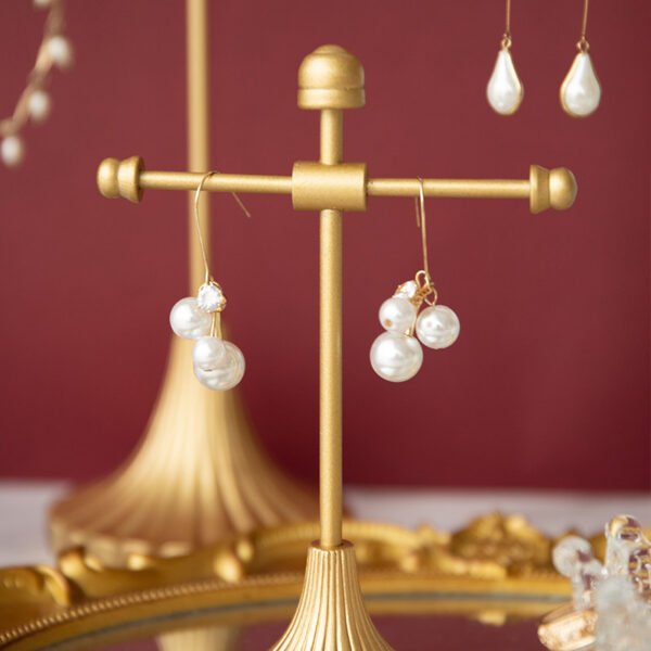 Vintage Gold T bar Earring Holder 4