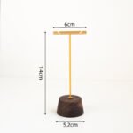 Walnut Wooden T bar Earring Display Stand 2