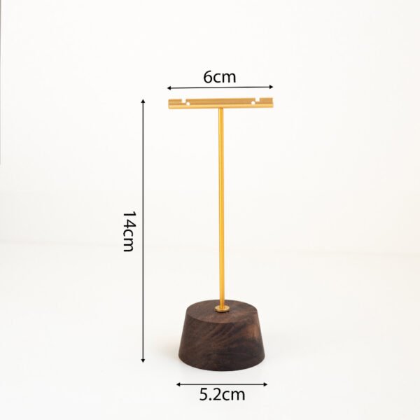 Walnut Wooden T bar Earring Display Stand 2