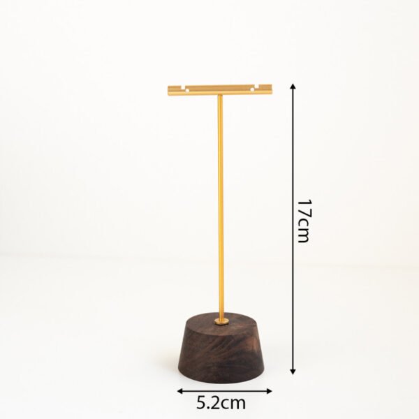 Walnut Wooden T bar Earring Display Stand 3