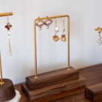 Walnut Wooden T bar Earring Display Stand 6
