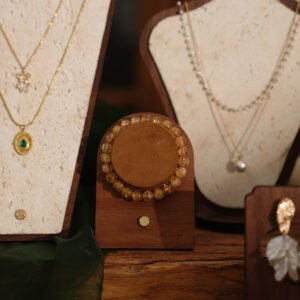 Wooden Mini Velvet Bracelet Display Stand