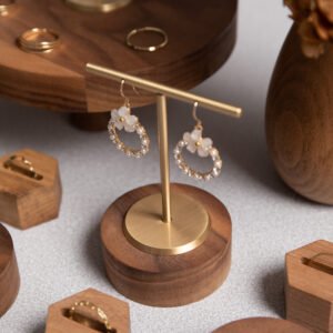 Brass T Bar Earring Display Stand