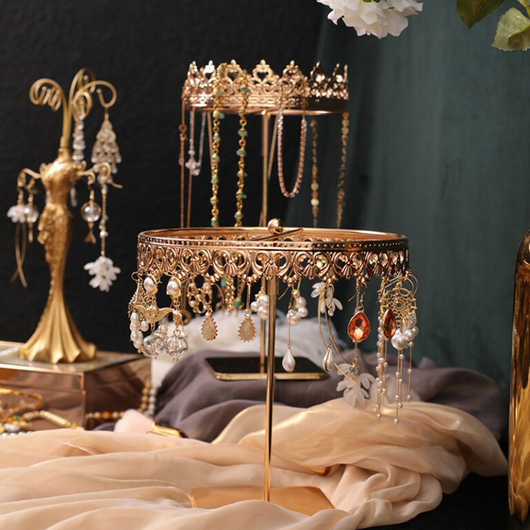 rotaing crown earring display stand 7