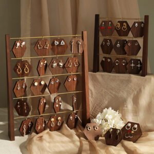 Wooden Earring Display Stand
