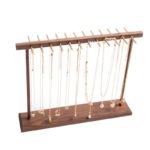 wooden necklace hanger stand 1