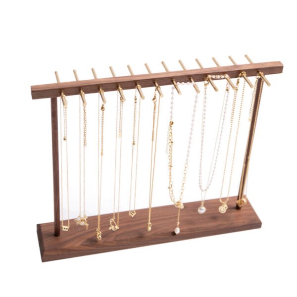 wooden necklace hanger stand 1