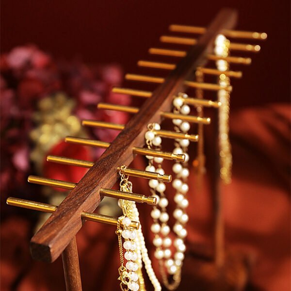 wooden necklace hanger stand 5