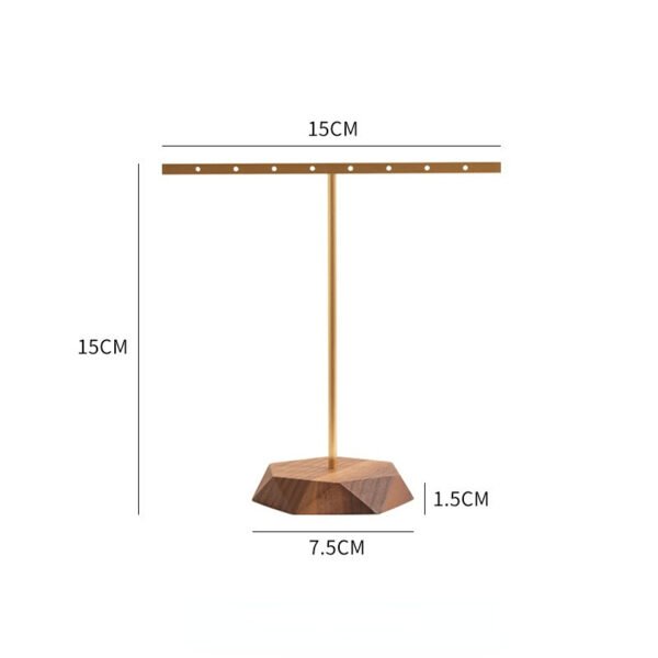 wooden t bar earring display stand 2