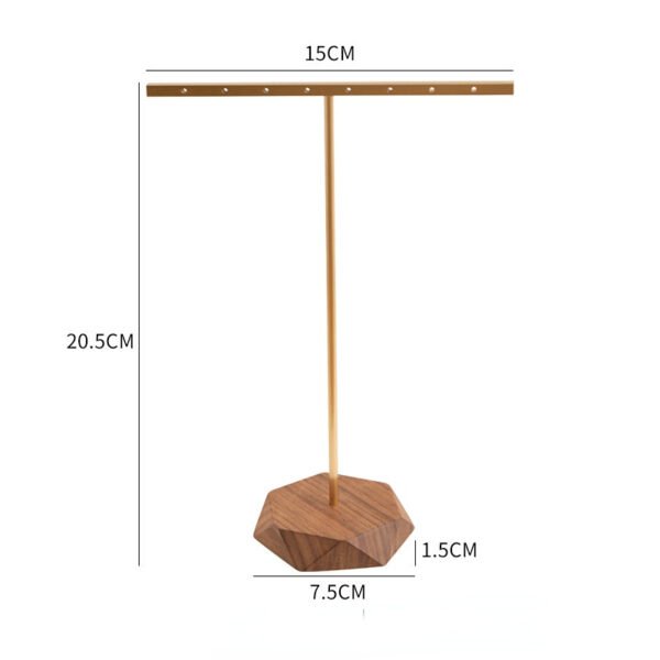 wooden t bar earring display stand 3