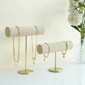 Beige T Bar Display Stand for NecklaceBracelet ()