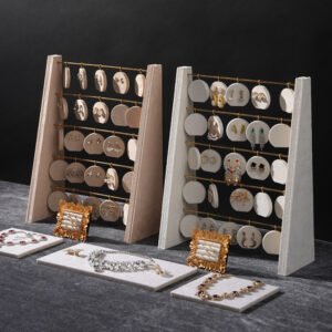 Minimalist Velvet Earring Display Stand ()