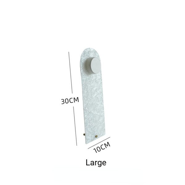 Portable White Acrylic Necklace Display Stand ()