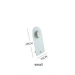 Portable White Acrylic Necklace Display Stand ()