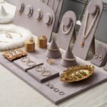 Purple Pearl Long Necklace Display Stand ()