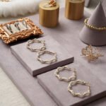 Purple Pearl Long Necklace Display Stand ()