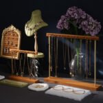 Samt-Messing-Halsketten-Armband-Ausstellungsständer ()