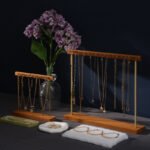 Samt-Messing-Halsketten-Armband-Ausstellungsständer ()