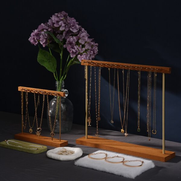 Samt-Messing-Halsketten-Armband-Ausstellungsständer ()