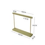 Samt-Messing-Halsketten-Armband-Ausstellungsständer ()