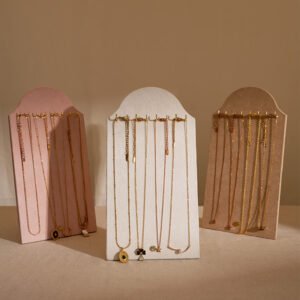 Velvet Necklace Display Board with Hooks ()