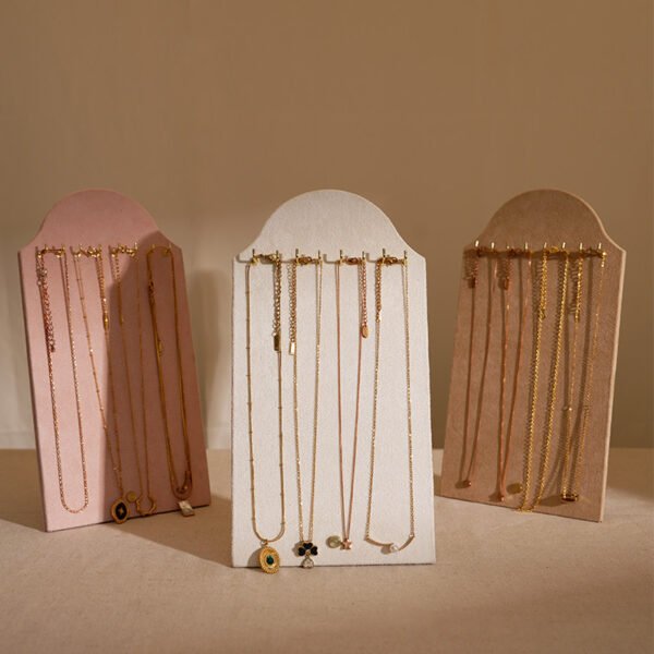 Velvet Necklace Display Board with Hooks ()