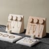 Velvet Necklace Display Stand with Round Pad ()