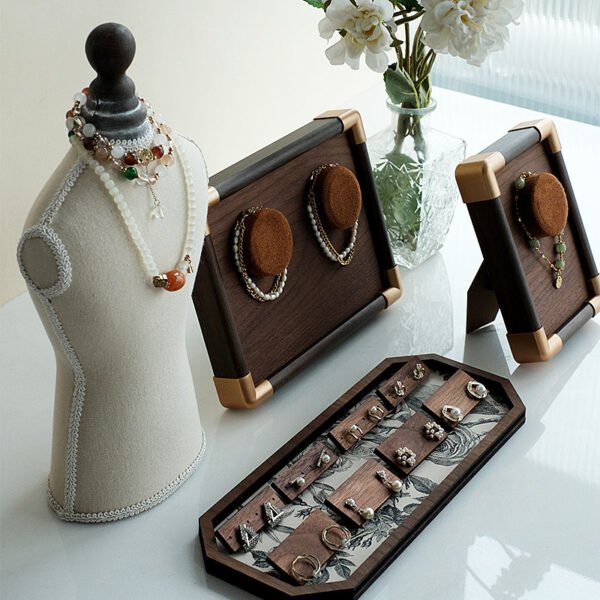 Vertical Wood Watch and Bracelet Holder ()