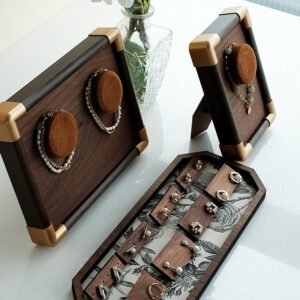 Vertical Wood Watch and Bracelet Holder ()