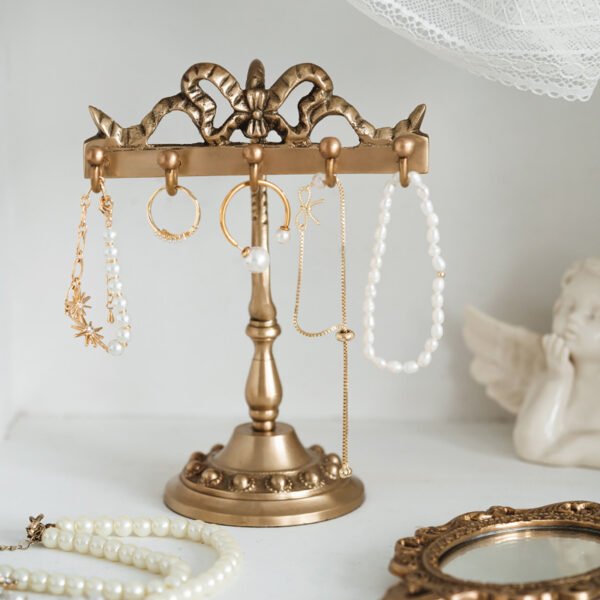 Présentoirs à bijoux en laiton baroque vintage ()