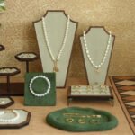 Vintage Green Jewelry Display Set ()