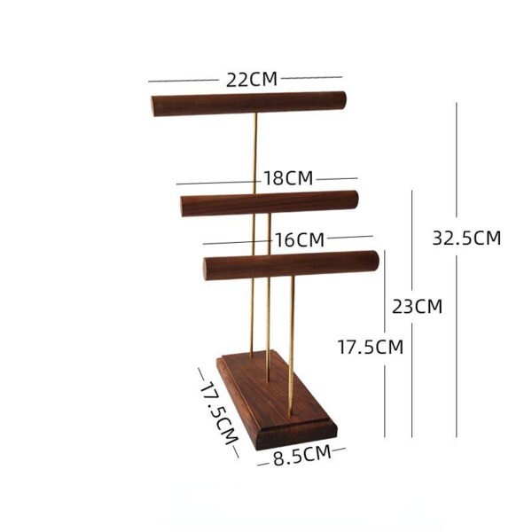 Wood Walnut Tier Bracelet Holder ()
