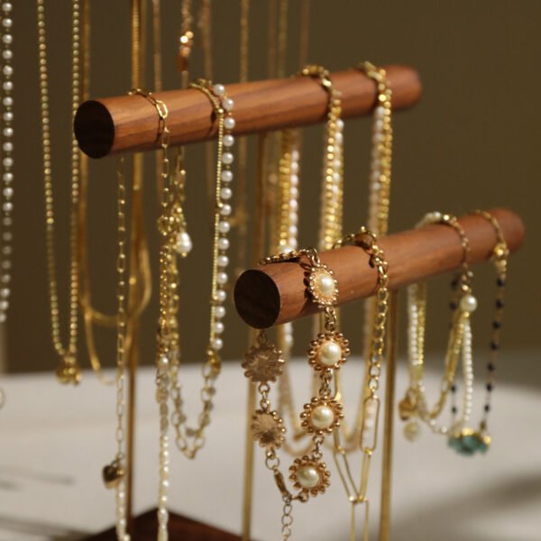 Wood Walnut Tier Bracelet Holder ()