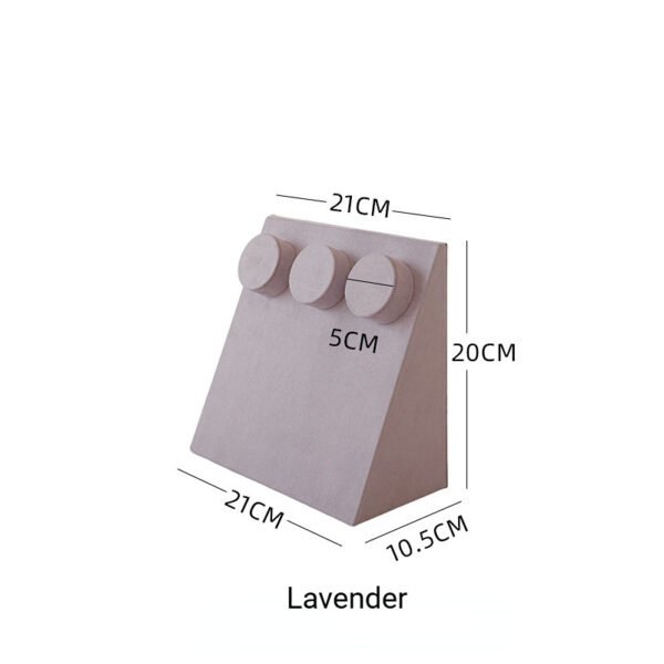 lavender Velvet Necklace Display Stand with Round Pad ()