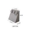 light gray Velvet Necklace Display Stand with Round Pad ()
