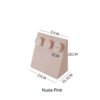 nude pink Velvet Necklace Display Stand with Round Pad ()