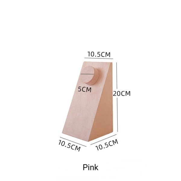 pink Elegant Velvet Necklace Display Stand ()