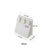 white Velvet Necklace Display Stand with Round Pad ()